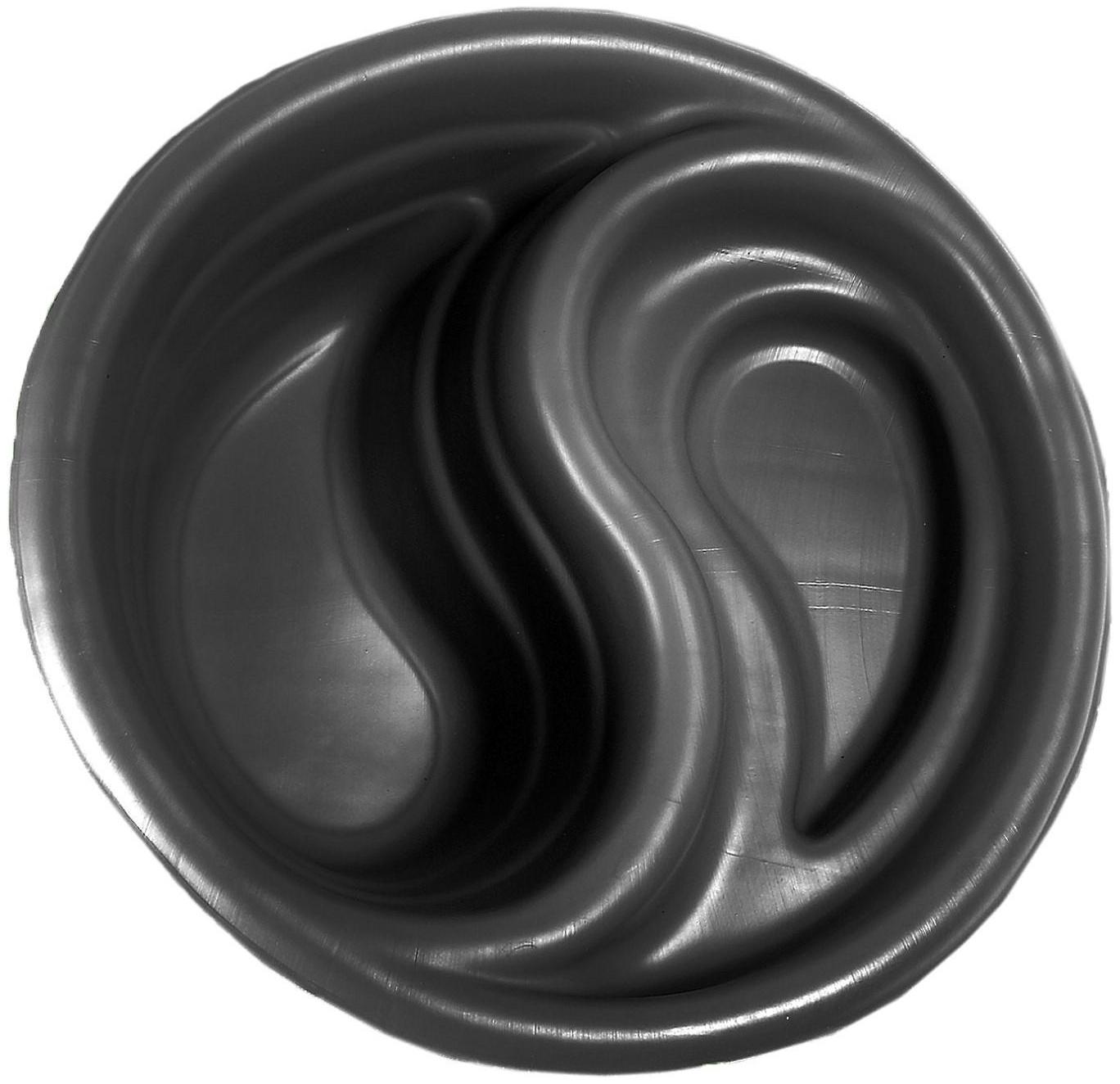 Пруд садовый пластиковый «Инь-Янь», 80 л, чёрный