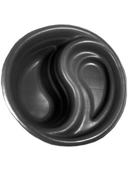 Пруд садовый пластиковый «Инь-Янь», 80 л, чёрный