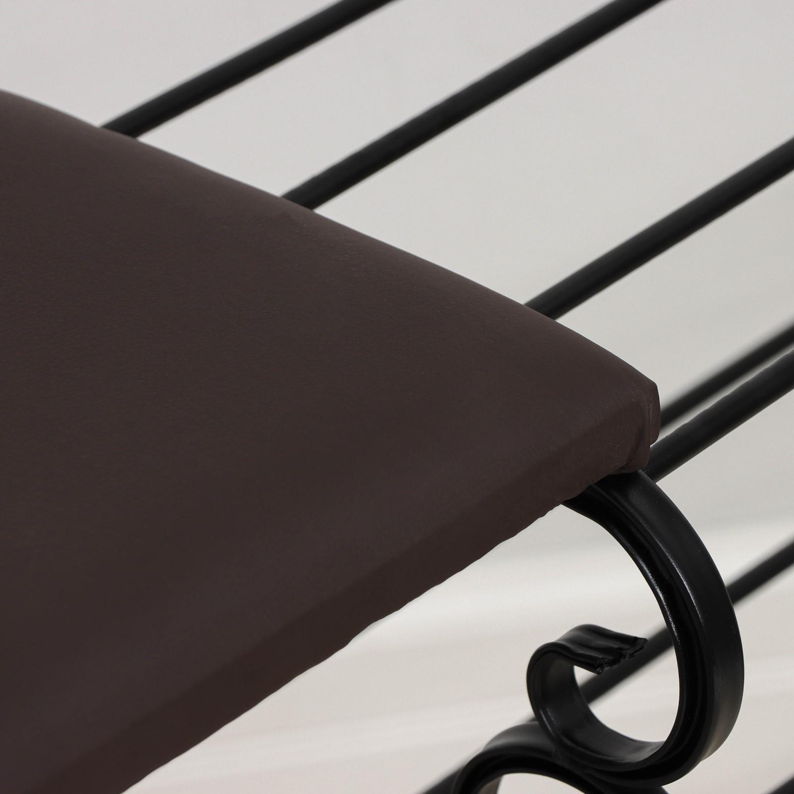 Подставка для обуви с сиденьем «Эталон», 3 яруса, 90×30×60 см, цвет чёрный, форма МИКС