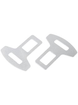 Заглушка ремня металлическая, TORSO, хром, набор 2 шт