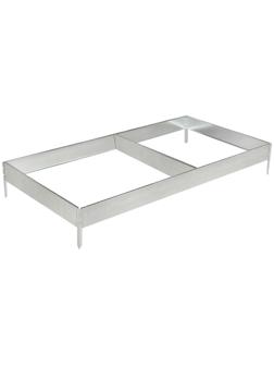 Грядка оцинкованная, 390 × 100 × 15 см, Greengo