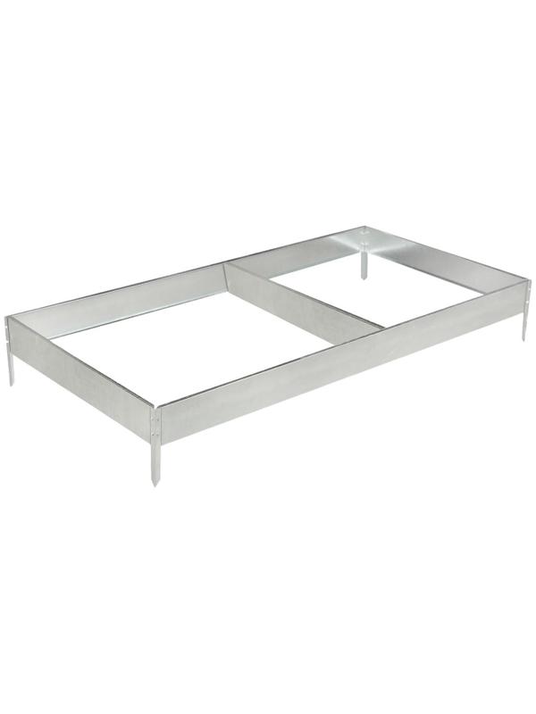 Грядка оцинкованная, 390 × 100 × 15 см, Greengo