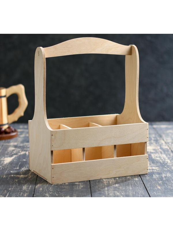 Ящик для бутылок, на 6 штуки, 27х17х33см