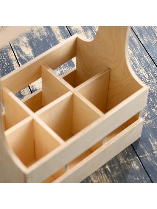 Ящик для бутылок, на 6 штуки, 27х17х33см