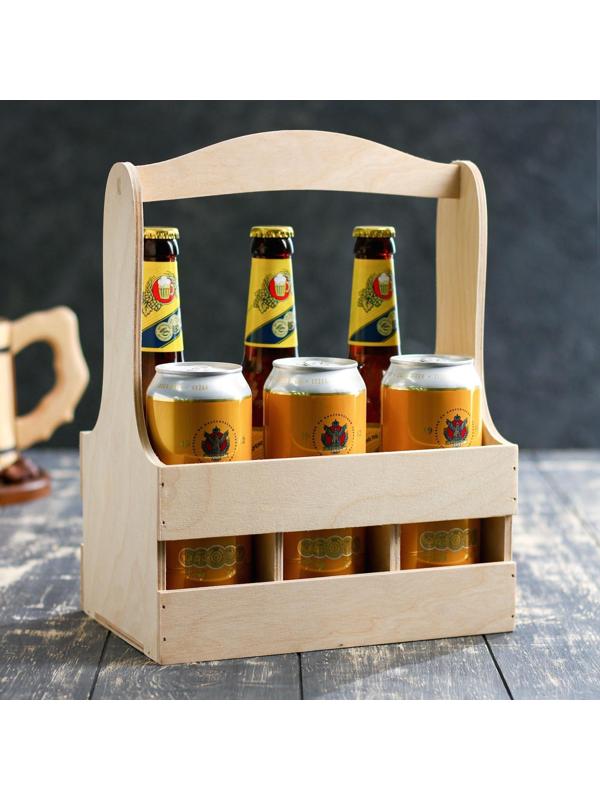 Ящик для бутылок, на 6 штуки, 27х17х33см