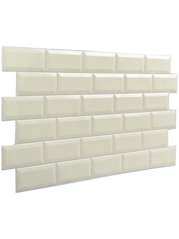 Панель ПВХ плитка Кабанчики бежевая 485х960