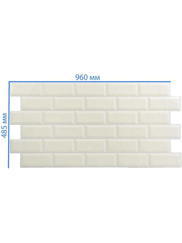 Панель ПВХ плитка Кабанчики бежевая 485х960