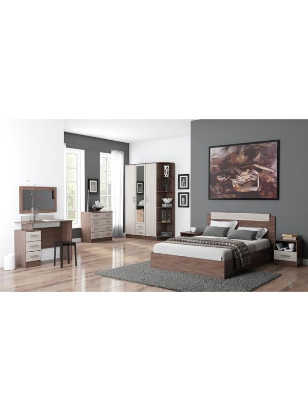 Комод Эра, 800 × 830 × 440, Ясень шимо светлый/Ясень шимо темный