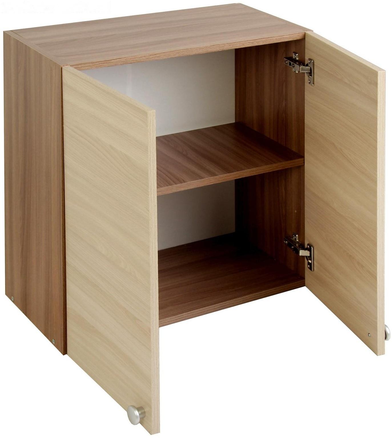 Шкаф навесной, 600 × 626 × 290 Ясень шимо темный/Ясень шимо светлый