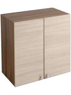 Шкаф навесной, 600 × 626 × 290 Ясень шимо темный/Ясень шимо светлый