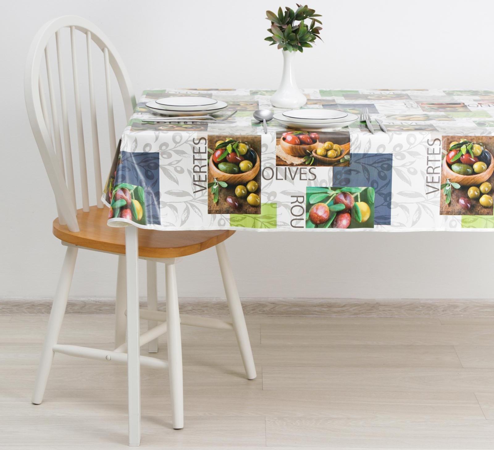 Скатерть на нетканой основе многоразовая с бейкой 135х110(+/-5) см 