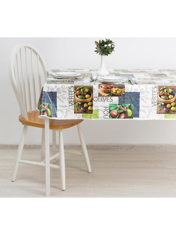 Скатерть на нетканой основе многоразовая с бейкой 135х110(+/-5) см 