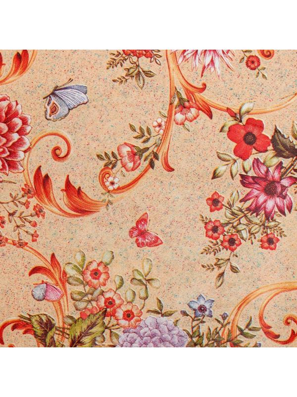 Скатерть на нетканой основе многоразовая с кружевом «Колорит», 135×200(+/-5) см, цвет МИКС