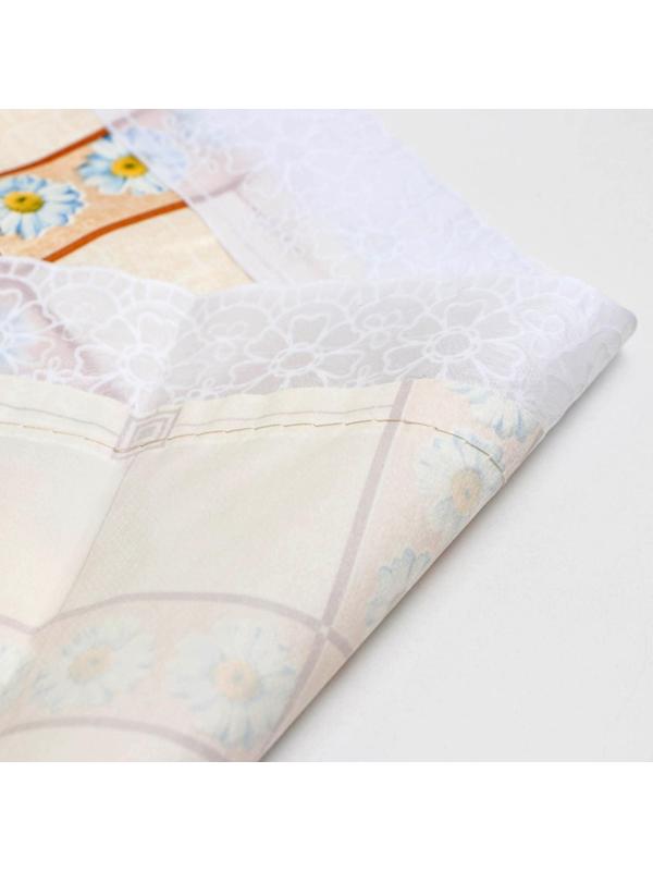 Скатерть на нетканой основе многоразовая с кружевом «Колорит», 135×200(+/-5) см, цвет МИКС