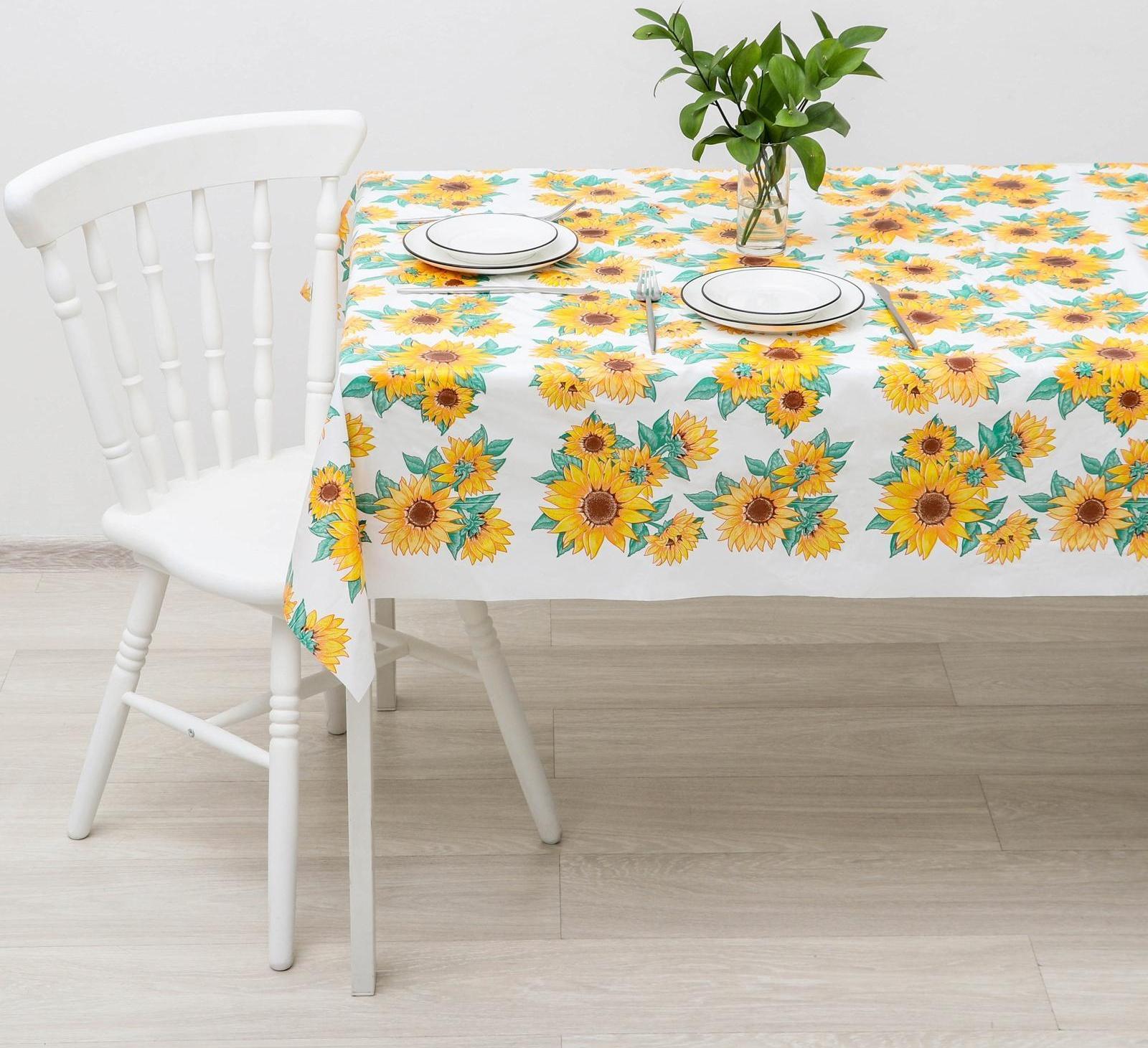 Скатерть без основы многоразовая «Колорит Пикник», 120×160(+/-5) см, цвет МИКС