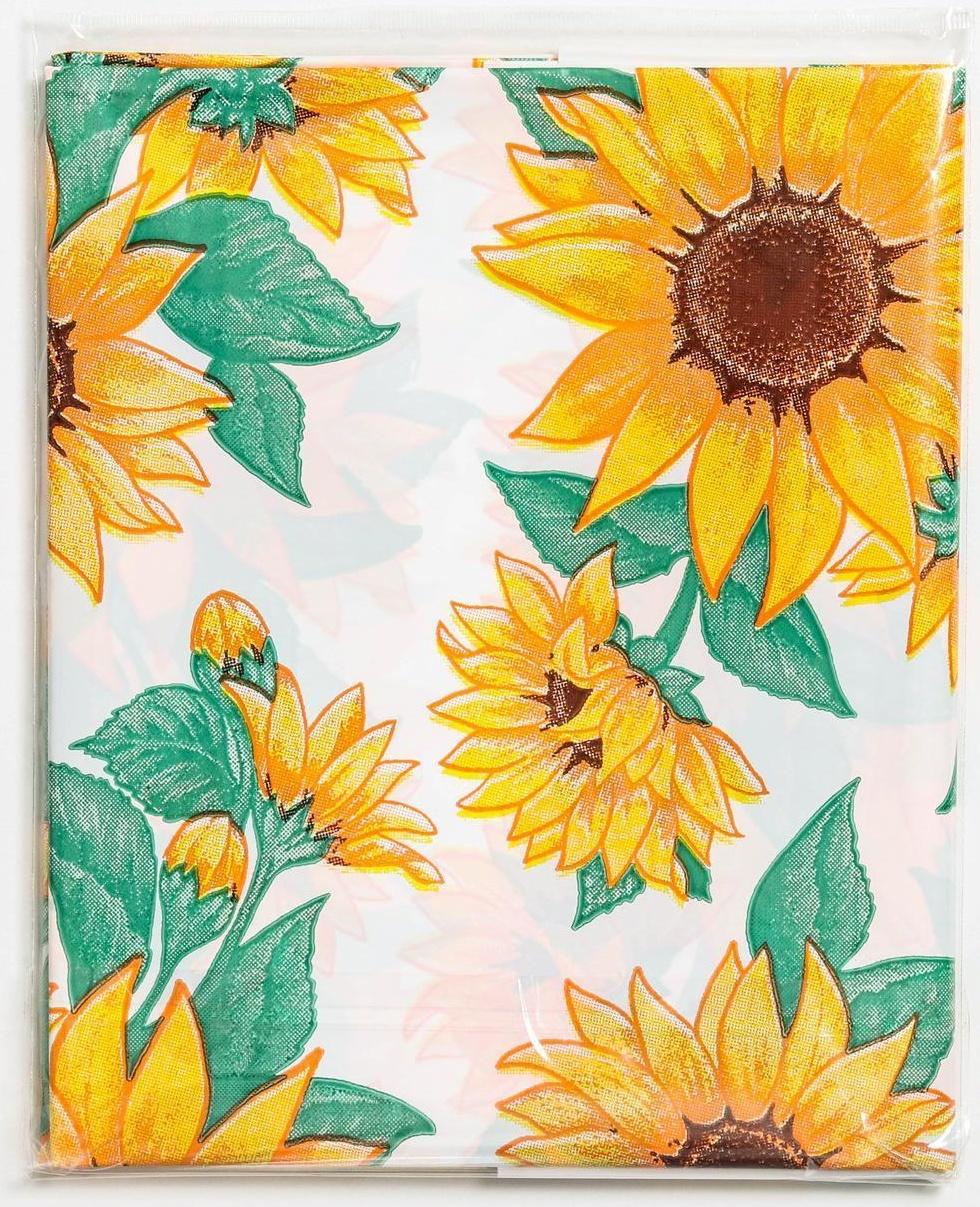 Скатерть без основы многоразовая «Колорит Пикник», 120×160(+/-5) см, цвет МИКС