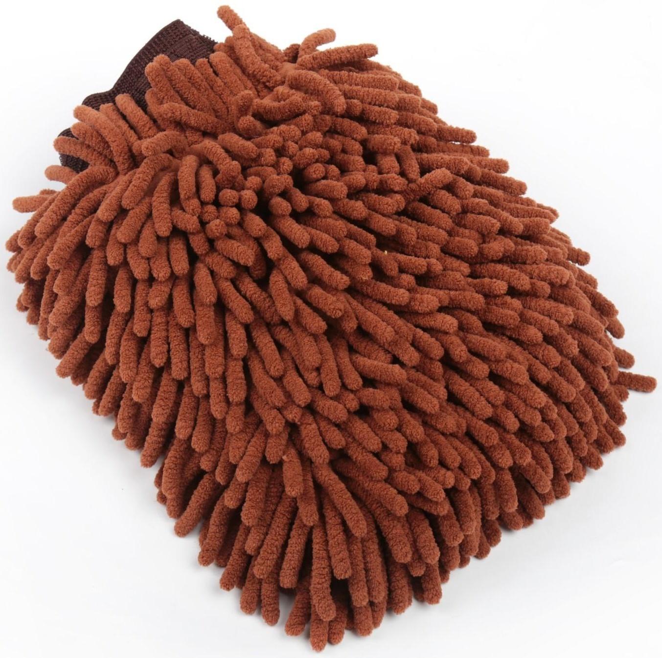 Варежка для мытья авто, микрофибра 24×19×4 см, микс