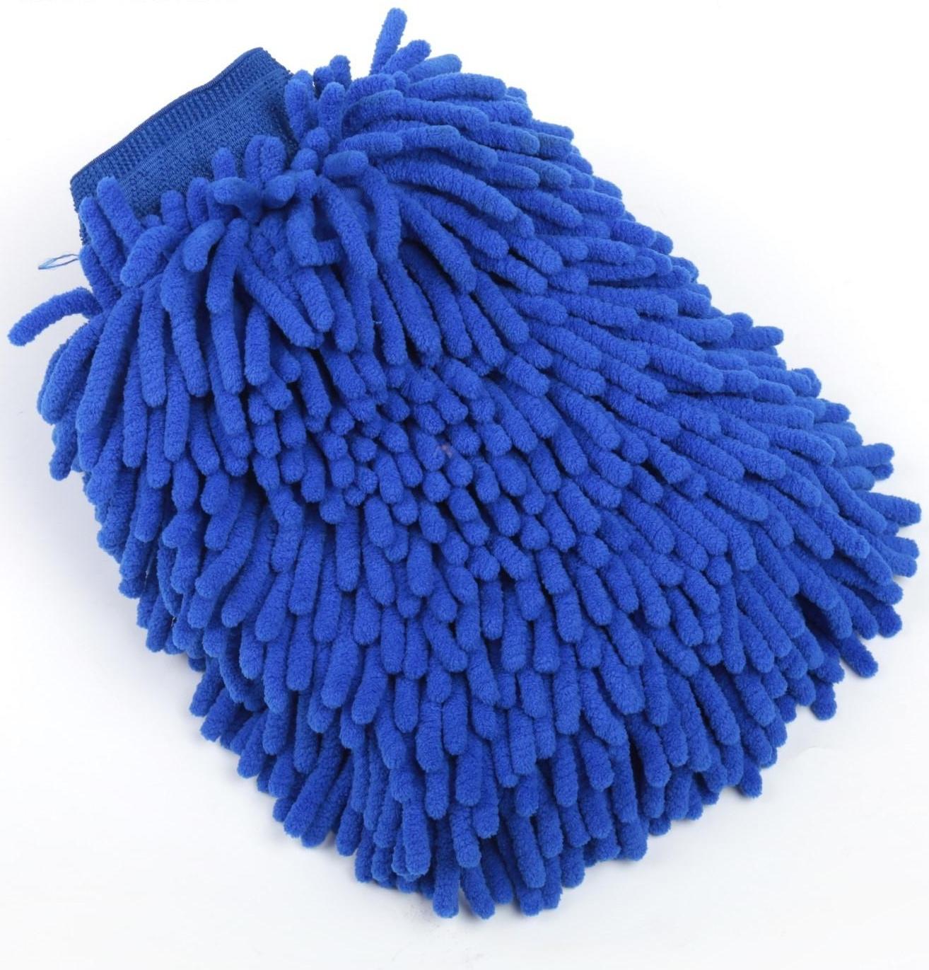 Варежка для мытья авто, микрофибра 24×19×4 см, микс