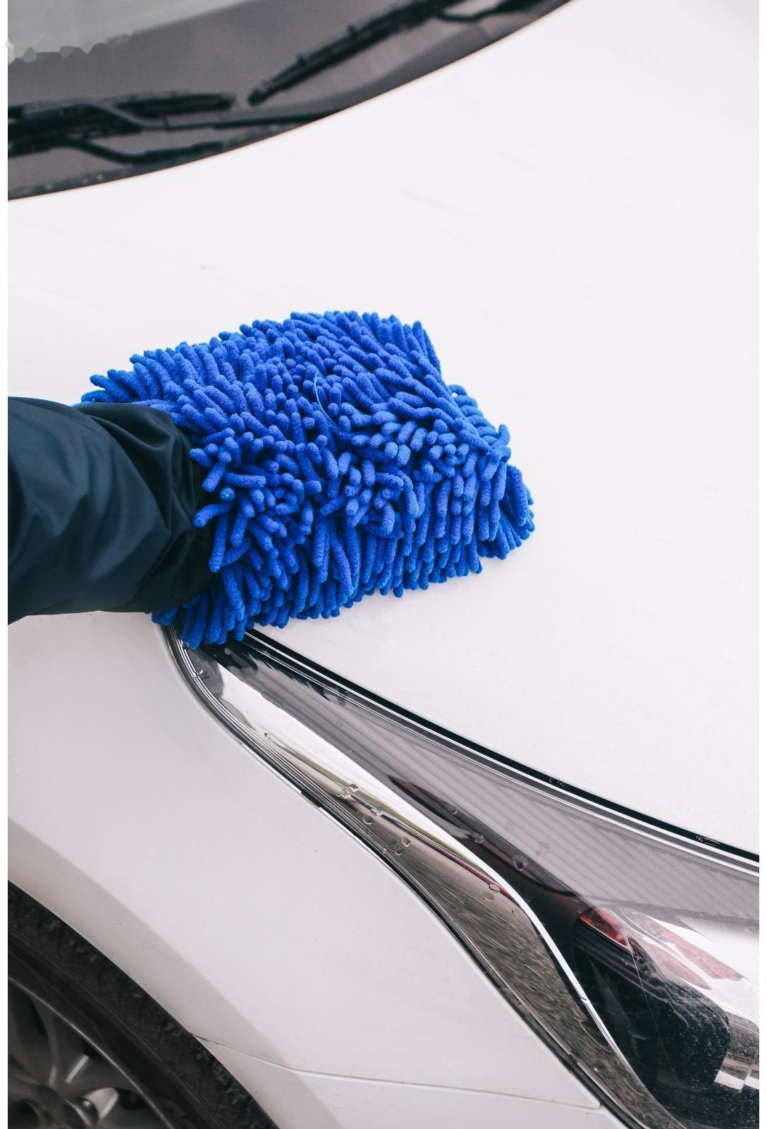 Варежка для мытья авто, микрофибра 24×19×4 см, микс