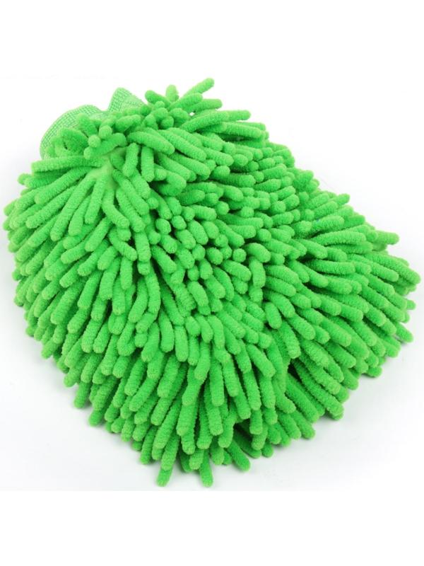 Варежка для мытья авто, микрофибра 24×19×4 см, микс