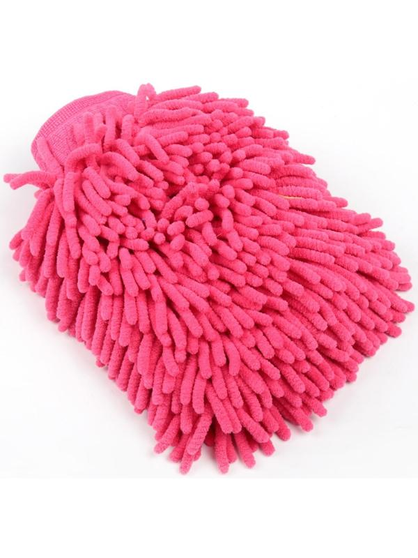 Варежка для мытья авто, микрофибра 24×19×4 см, микс