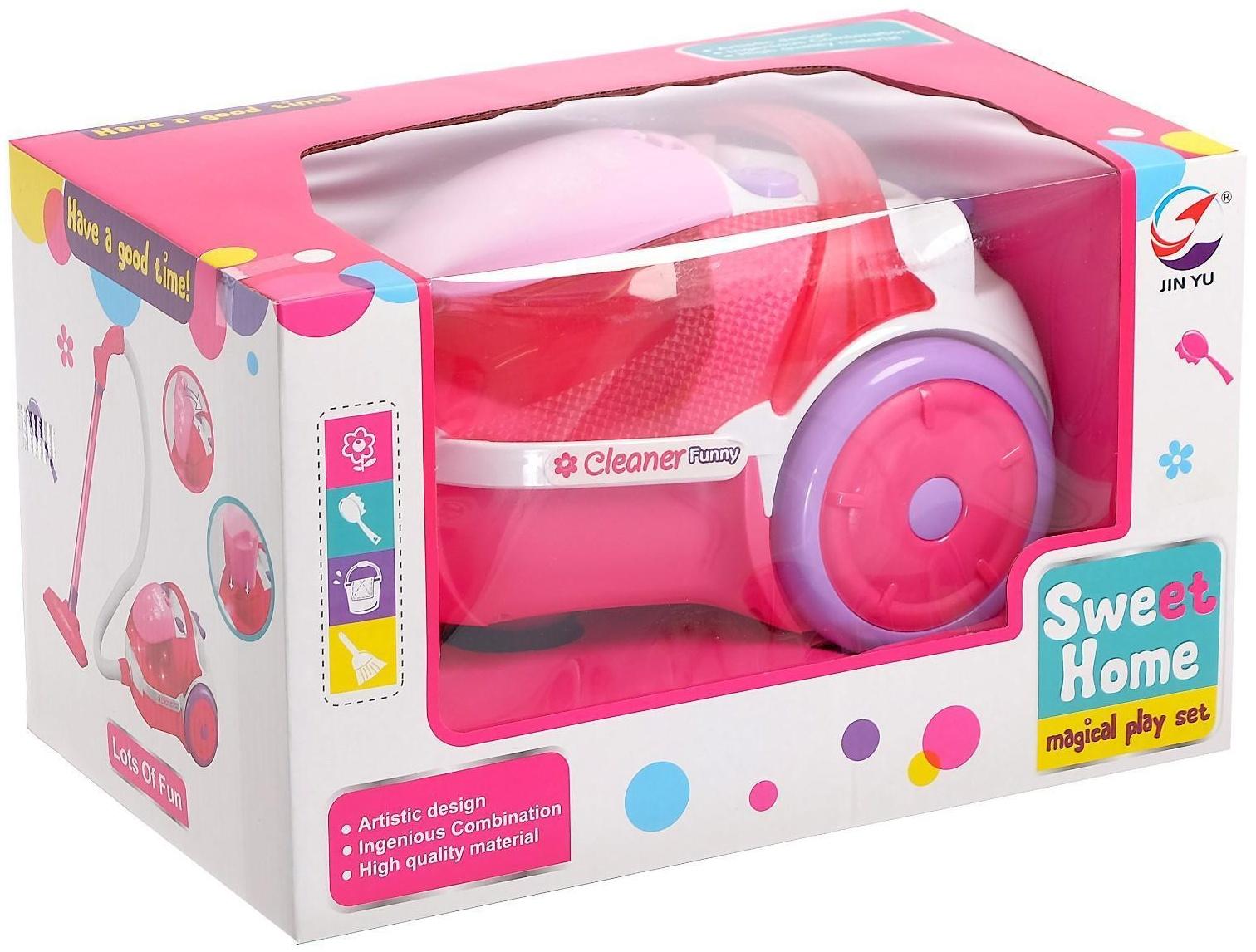 Бытовая техника пылесос «Сладкая вата» на колёсах