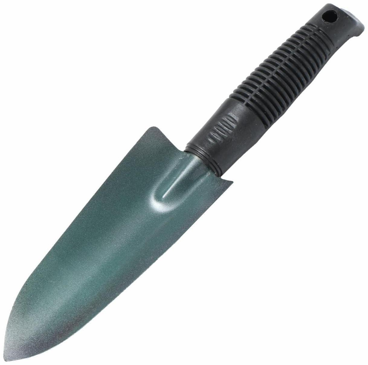 Совок пикировочно-посадочный, длина 32 см, толщина 1.5 мм, пластиковая ручка, МИКС