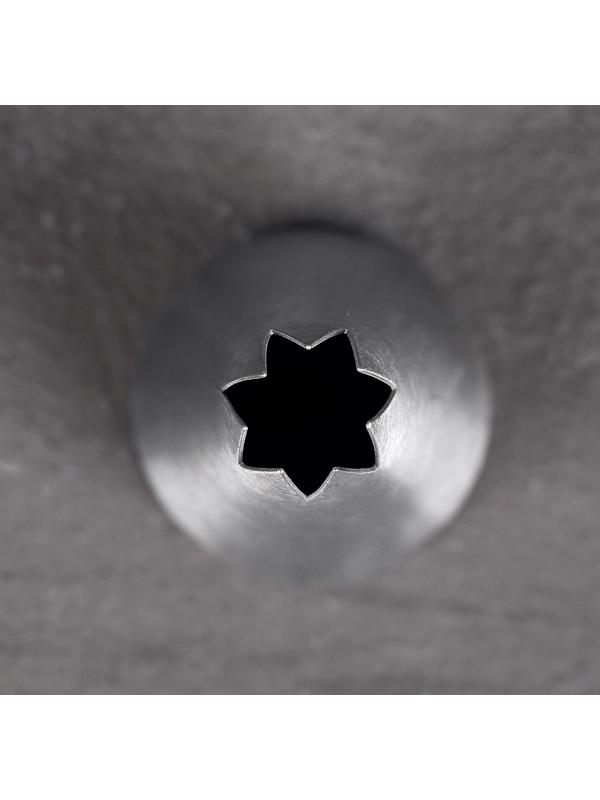 Насадка кондитерская «Открытая звезда», d=3 см, выход 1 см, нержавеющая сталь