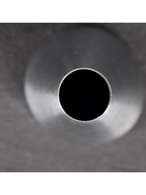 Насадка кондитерская «Трубочка», d=2,8 см, выход 1,4 см, высота 3,9 см, нержавеющая сталь