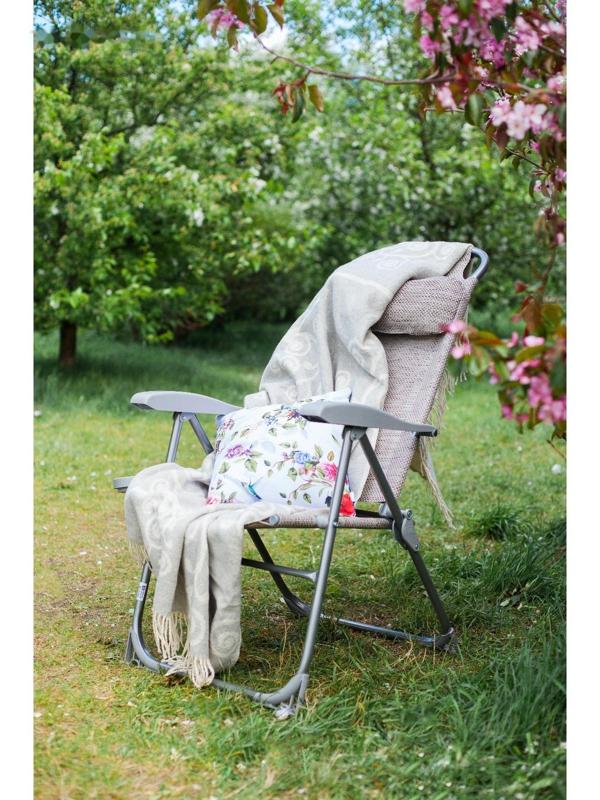 Кресло-шезлонг с полкой КШ2/2, р. 75 x 59 x 109 см, цвет муссон