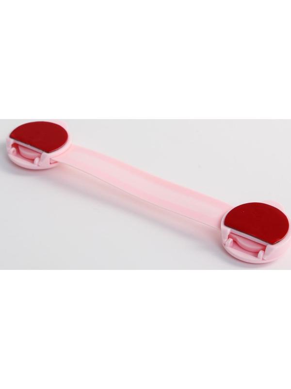 Блокиратор двери гибкий, набор 2 шт., цвет розовый