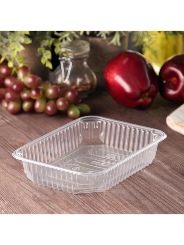 Контейнер одноразовый «Юпласт», 500 мл, 18,6×13,2×3,3 см, цвет прозрачный