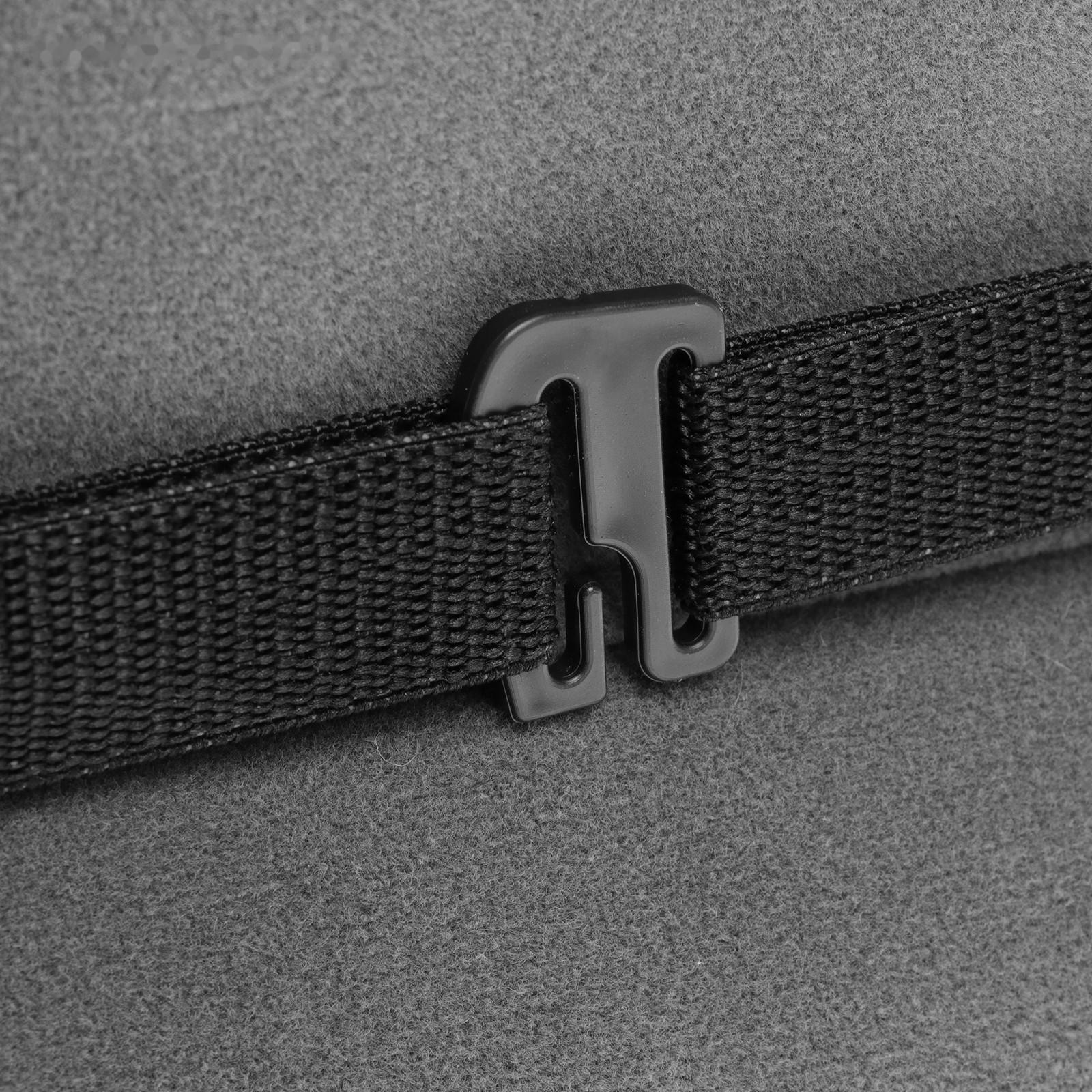 Накидка на переднее сиденье автомобиля 131х48 см, искусственный мех, черный