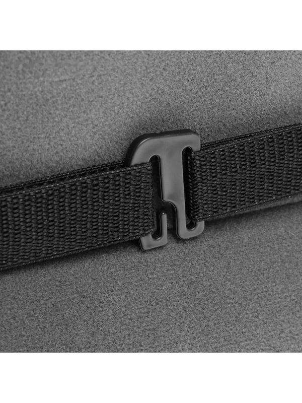 Накидка на переднее сиденье автомобиля 131х48 см, искусственный мех, черный