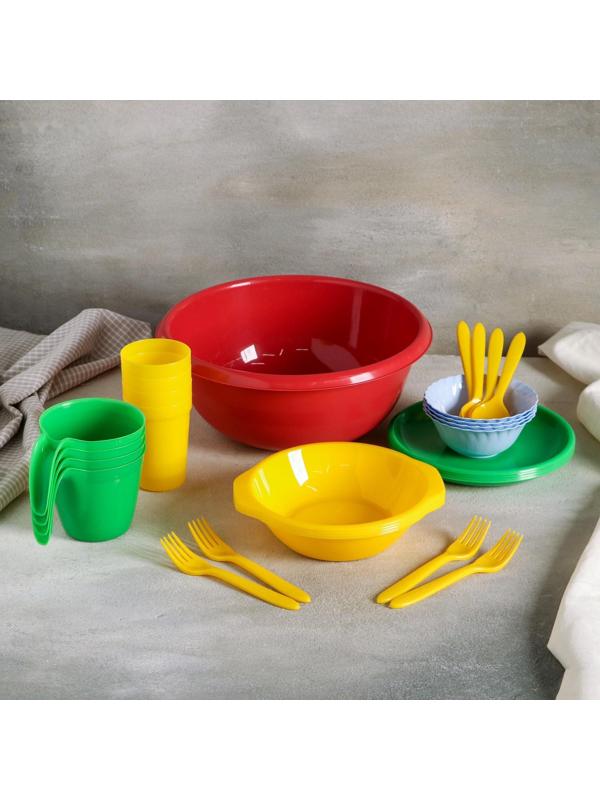 Набор посуды на 4 персоны «Всегда с собой», 30 предметов