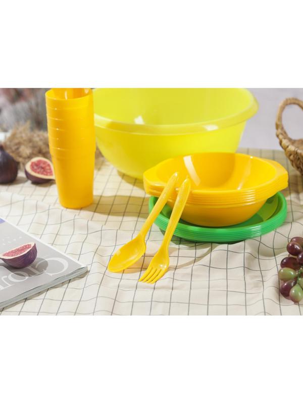 Набор посуды Альт-Пласт «Всегда с собой», на 6 персон, 32 предмета