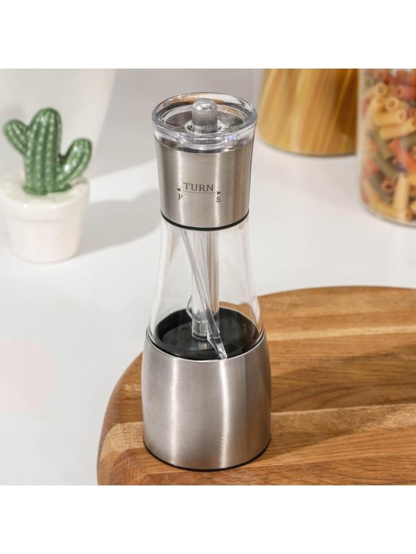 Мельница для специй «Восторг», 19×6,5 см, двухсторонний помол для соли и перца