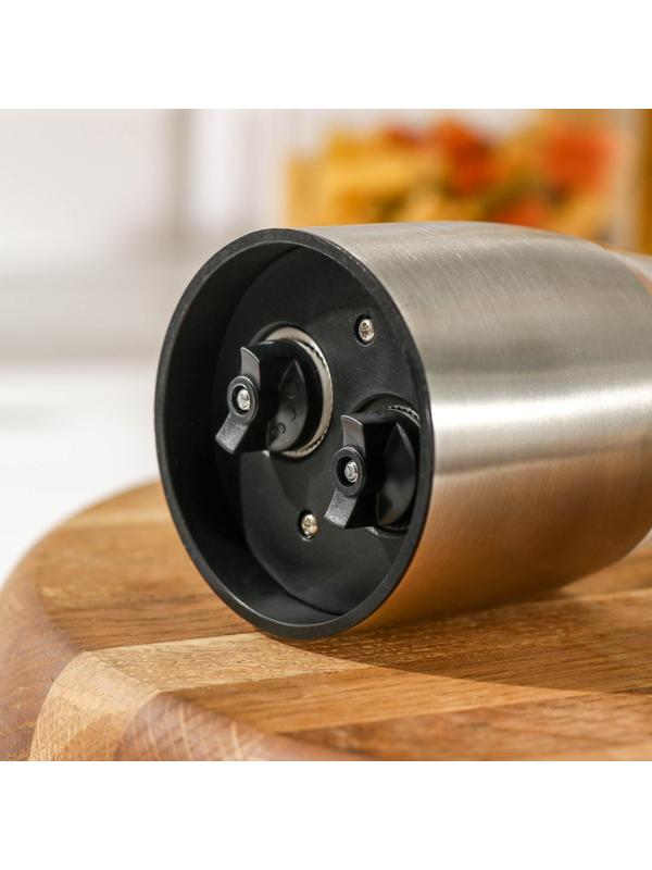 Мельница для специй «Восторг», 19×6,5 см, двухсторонний помол для соли и перца