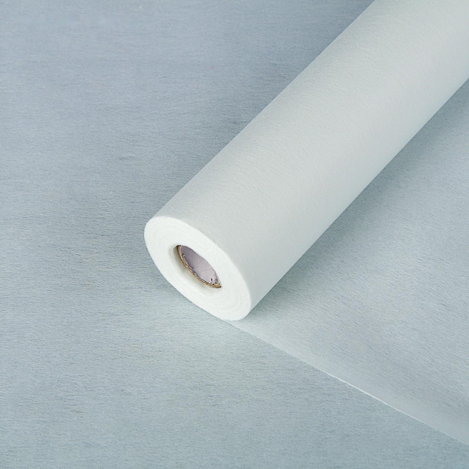 Фетр для декора и флористики, однотонный, белый, двусторонний, рулон 1шт., 0,5 x 20 м