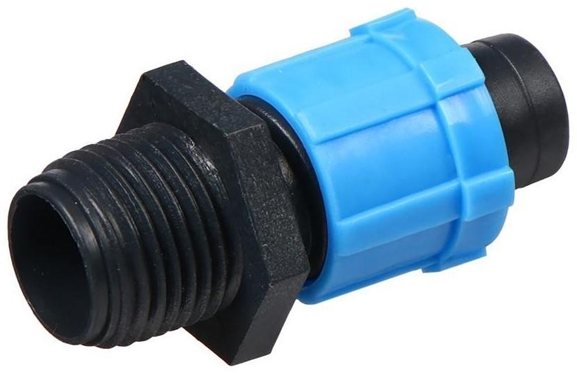 Штуцер для капельной ленты, 16 мм — 1/2