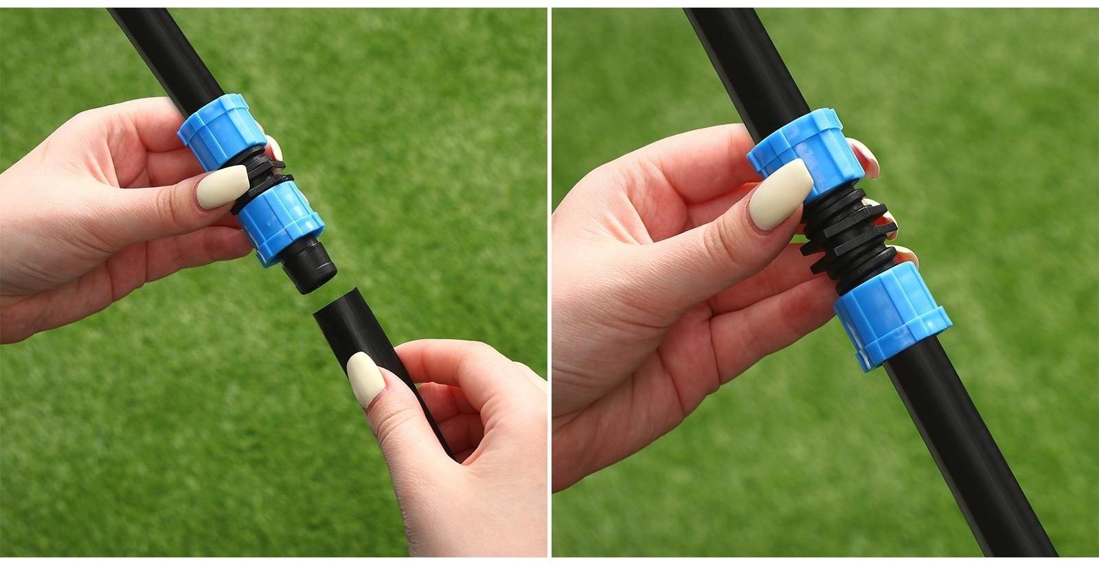 Муфта-соединитель для капельной ленты, 16 мм, пластик