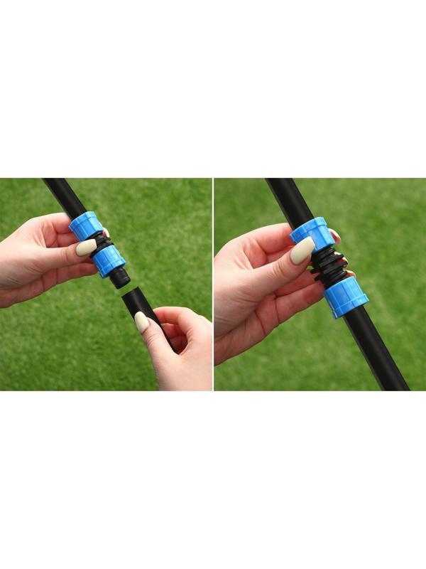 Муфта-соединитель для капельной ленты, 16 мм, пластик