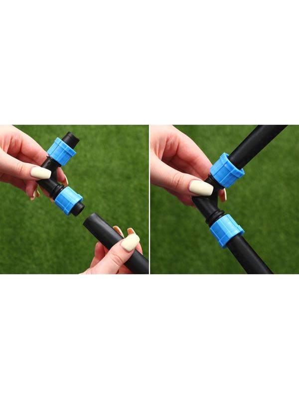 Соединитель L-образный для капельной ленты, 16 мм — 16 мм, пластик