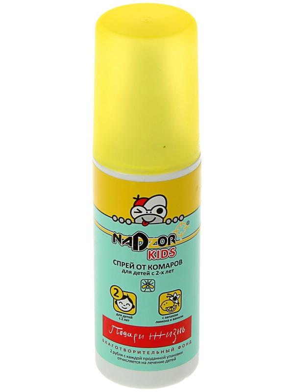 Спрей от комаров для детей Nadzor, 100 мл