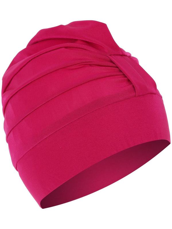 Шапочка для плавания 1407, объёмная, с подкладом, цвет фуксия