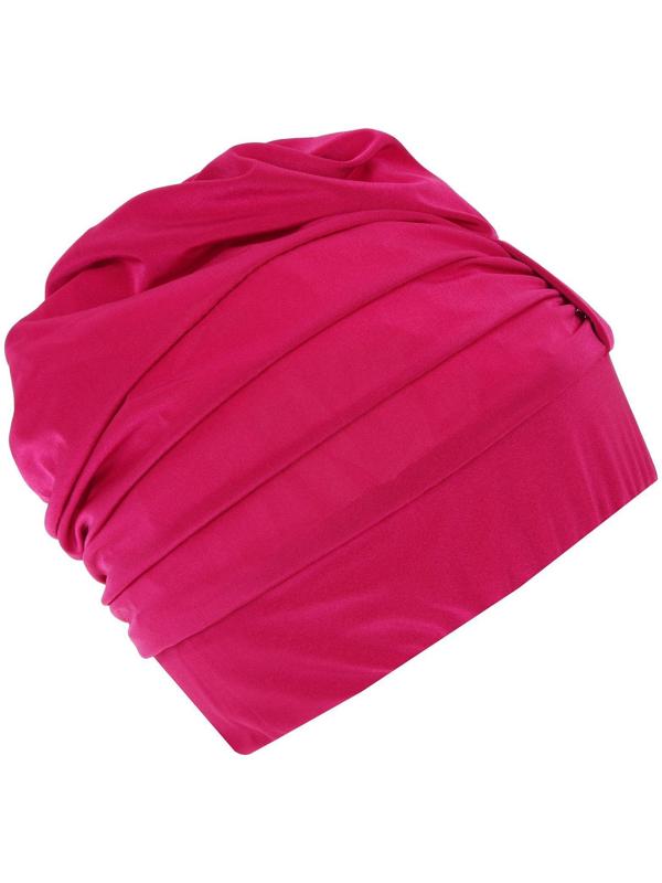 Шапочка для плавания 1407, объёмная, с подкладом, цвет фуксия