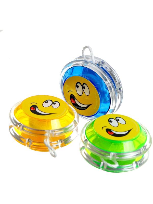 Йо-Йо «Смайлик», d=4,7 см, цвета МИКС