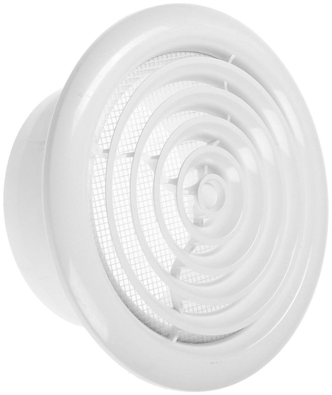 Диффузор ERA 10DK, приточно-вытяжной со стопорным кольцом и фланцем, d=100 мм