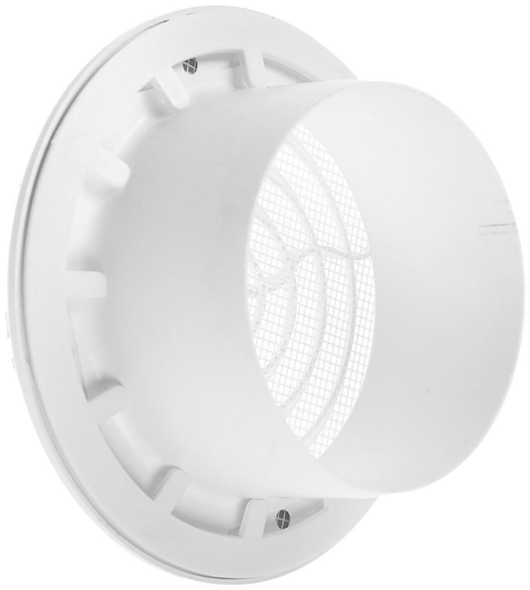 Диффузор ERA 10DK, приточно-вытяжной со стопорным кольцом и фланцем, d=100 мм