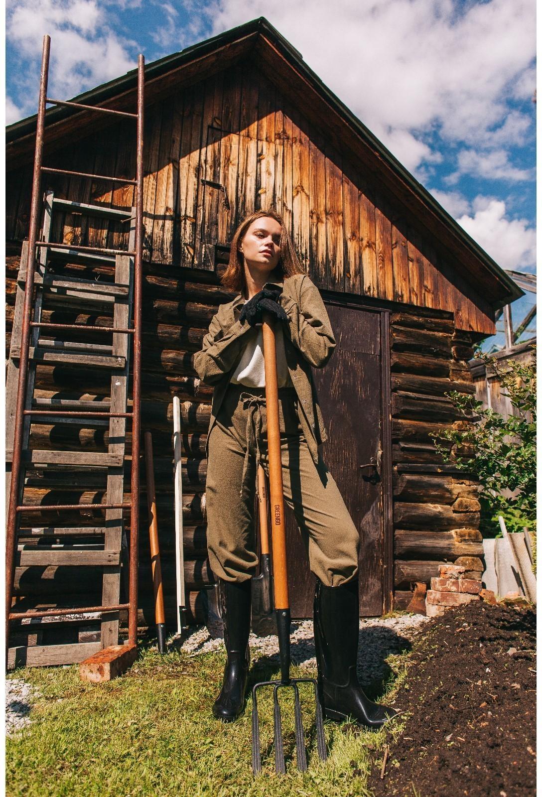 Вилы копальные, 4-рогие, деревянный черенок, «Премиум»